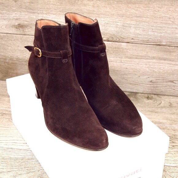 * NEW * $880 Bob Ellis Women's GRAVATI 11 M Suede Boot 4656 * add $15 Trees